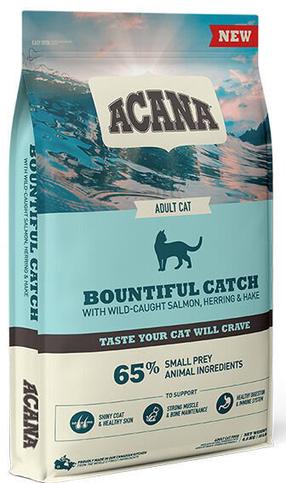 Sausā kaķu barība Acana Bountiful Catch, zivs, 4.5 kg