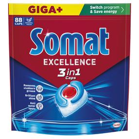 Trauku mazgājamās mašīnas kapsulas Somat EXCELLENCE, 88 gab.