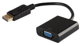 Adapteris Savio Displayport, VGA, 0.15 m, juoda sp.