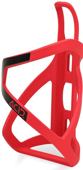 Держатель для бутылки Cube Acid HPP Left-Hand Sidecage 93334, пластик, красный цв.