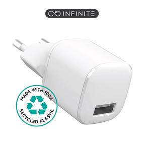 Adapteris Estuff Infinite ES637001, USB A, balta krās., 12 W