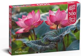 Puzle CherryPazzi Pink Lotus Flowers 20012, 50 cm x 34.5 cm, 500 gab., daudzkrāsaina
