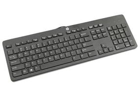 Проводная компьютерная клавиатура HP Business Slim Business Slim 803181-031, Английский (UK), черный цв.