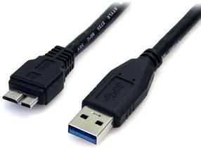 Кабель StarTech USB 3.0 Cable A to Micro B USB 3.0 A male, Micro USB 3.0 B male, 0.5 м, черный цв.
