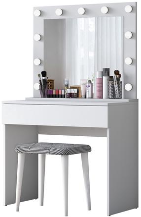 Туалетный столик Kalune Design BJ121, белый цв., 148.6 см x 45 см x 90 см