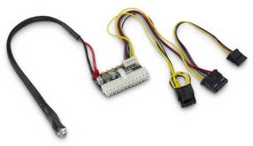 Kabelis Inter-Tech 4+4Pin, IDE 4Pin (Molex), S-ATA, Mainboard 24Pin, 5.5 x 2.5mm, įvairių spalvų
