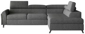 Kampinė sofa Kairos Inari 96, tamsiai pilka sp., dešininė, 197 x 265 cm x 95 cm