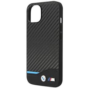 Telefoni ümbris BMW Leather Carbon, must v., Apple