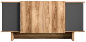 Konsoles galds Kalune Design Diana, antracīta krās./valriekstu krās., 40 cm x 180 cm x 81 cm