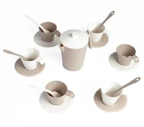 Žaisliniai virtuvės reikmenys Wader Biscuit Cloud Coffee Service, balta sp./smėlio sp.