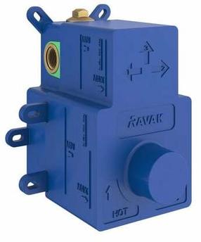 Apatinė montavimo dalis Ravak RB 07C.50 R-box Termo, G1/2", mėlyna sp.