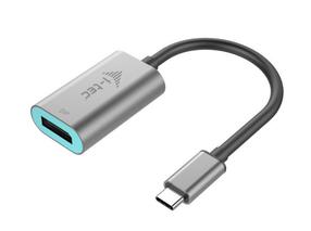 Adapteris i-Tec DisplayPort USB-C 3.1 male, Display port female, 0.15 m, pelēka krās.