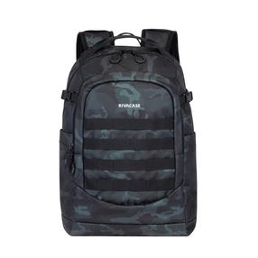 Sülearvuti seljakott Rivacase 7631 navy camo 28L Rucksack, must v./sügavsinine v./tumehall v., 28 l, 15.6"