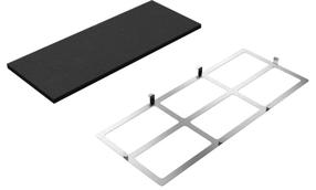 Rinkinys Bosch DWZ0IN0T0, juoda sp./nerūdijančiojo plieno sp.