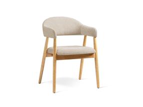 Kėdžių rinkinys Cosmopolitan Design Adra Chenille, matinė, buko sp./smėlio sp., 59 cm x 56 cm x 77 cm, 2 vnt.