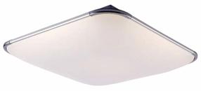 Valgusti plafoon CristalRecord Creta 26-712-30-100, LED, 3000 - 6000 °K, 1 x 24 W, valge v. / hõbe v., 45 x 45 cm