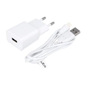 Зарядное устройство для телефона Maxlife MXTC-01, Lightning, белый цв.