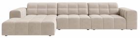 Kampinė sofa Cosmopolitan Design Chicago Venus 2927, šviesiai smėlinė, kairinė, 167 x 294 cm x 78 cm