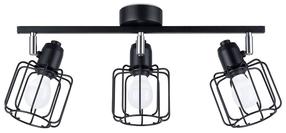 Valgusti kohtvalgusti Sollux Beluci 3 SL.1116, E14, 3 x 40 W, must v. / must v., 10 x 11 cm