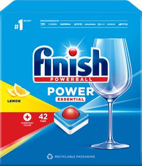 Tabletes trauku mazgājamajai mašīnai Finish Powerball Power Essential, 42 gab.