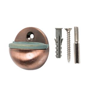 Durvju atbalsts Haushalt DS013CC, 2.5 cm, Ø 4.5 cm, gumija/tērauds, vara krās.
