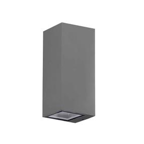 Sieninis lauko šviestuvas AZzardo Jake Wall AZ3321, 50W, GU10, IP54, tamsiai pilka sp., 8 cm x 21 cm