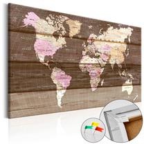 Kamštinė reprodukcija Artgeist Wooden World, k-b-0015-p-b, 120 cm x 80 cm