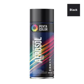 Aerozoliniai dažai Pentacolor High temperature, karščiui atsparūs, juoda sp., 0.4 l