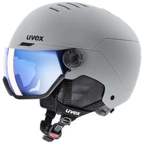 Лыжный шлем Uvex Wanted Visor, серый цв., 54-58 см
