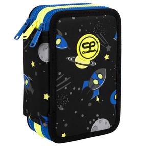 Penalas, su priedais CoolPack Jumper 3 Atlantis, 19.5 cm x 12.5 cm, mėlyna sp./juoda sp./geltona sp.