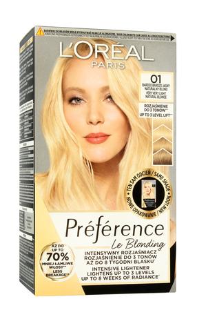 Plaukų dažai L’Oréal Paris Preference Prague, very very light natural blonde sp., 01, 175 ml