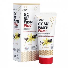 Dantų pasta, dantų kremas su fluoru GC Mi Paste Plus Recaldent, vanilės skonio, 35 ml