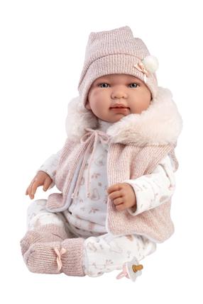 Lėlė - kūdikis Llorens 84486, 44 cm, rožinė sp.