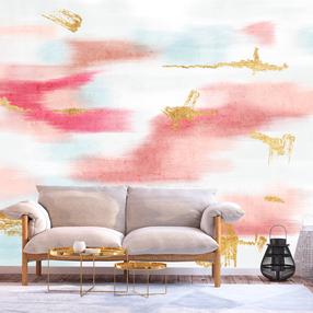 Fototapetas Artgeist Golden Reflections In The Sky, 210 cm x 210 cm