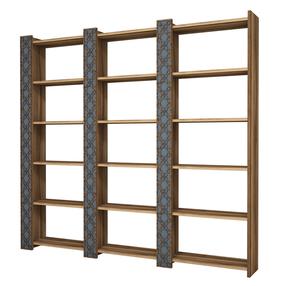 Põrandariiul Kalune Design City 3, sinine v./valge v., 170 cm x 24.2 cm x 184.6 cm