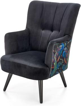 Krėslas Pagoni, juoda sp., 82 cm x 67 cm x 95 cm