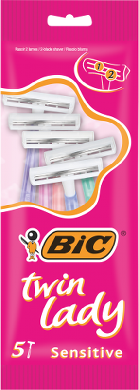 Skuveklis Bic Twin Lady, 5 gab