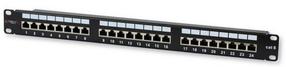 Lülitusseade Techly Cat. 6 24 x RJ-45, must v.