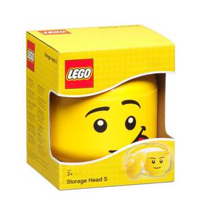 Daiktadėžė LEGO® Storage Head Silly, geltona sp., 16 x 16 x 19 cm