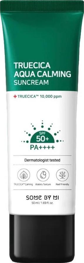 Priemonė įdegio priežiūrai veidui Some By Mi Truecica Aqua Calming SPF50+, 50 ml
