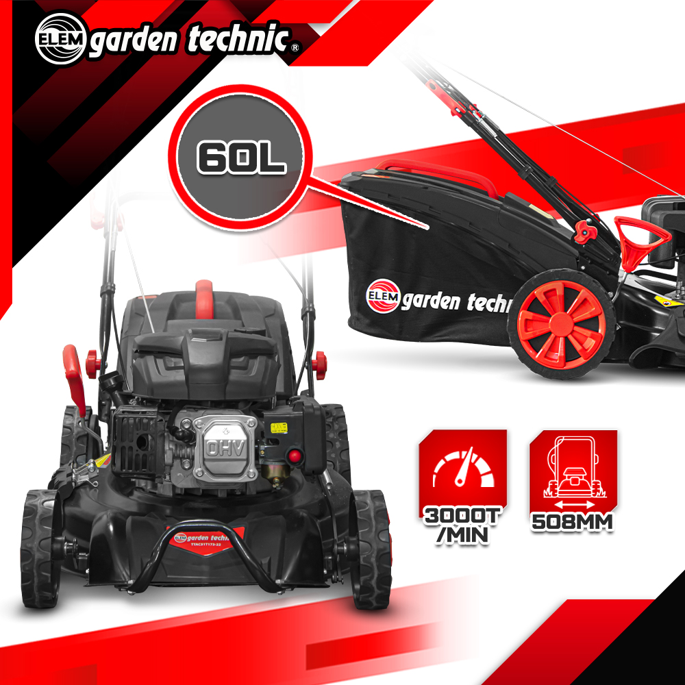 Benzininė vejapjovė savaeigė Elem Garden Technic, TTAC51T173