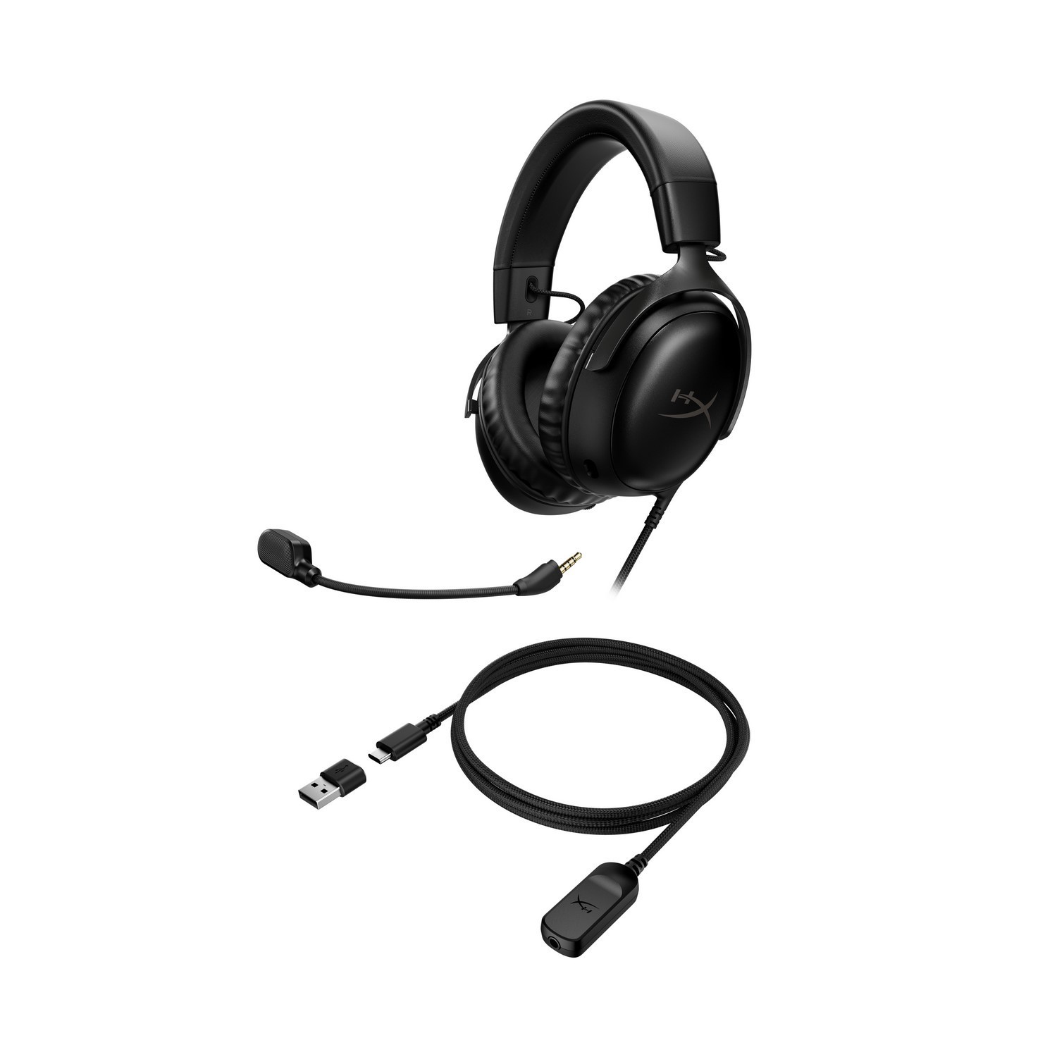 Laidinės žaidimų ausinės HyperX Cloud III 727A8AA, juodos