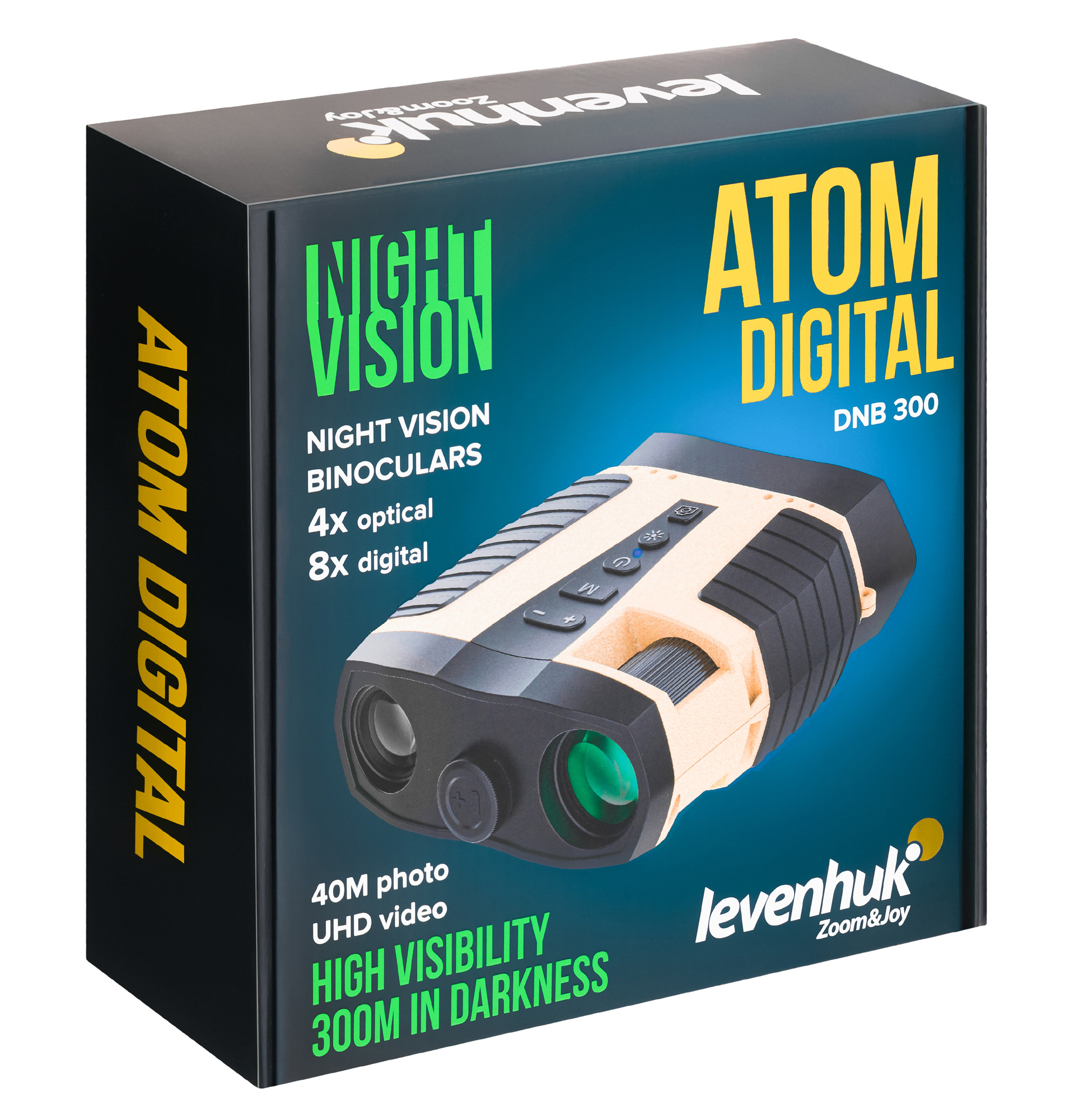 finanshe　4K1 Žiūronai, su naktinio matymo funkcija Levenhuk Atom Digital