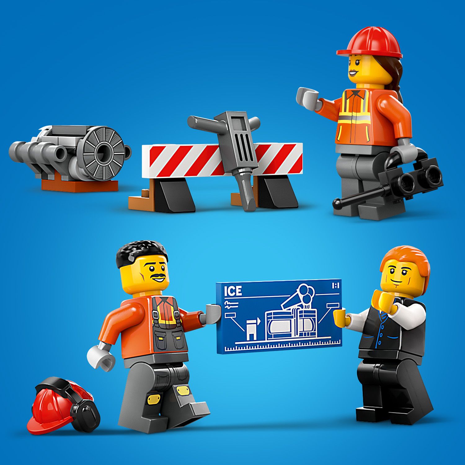 Konstruktorius LEGO® City Geltonas statybų ekskavatorius