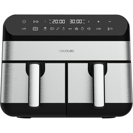 Karšto oro gruzdintuvė Cecotec Cecofry Advance 9000, sidabro sp./juoda sp., 2800 W, 9 l