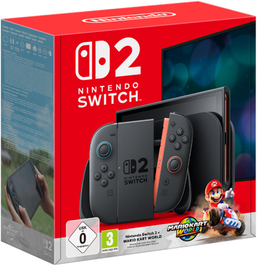 Žaidimų konsolė Nintendo Switch 2 + Mario Kart N2H002, 1 x USB-C