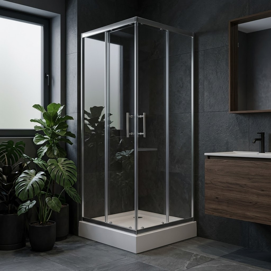Dušo kabina Thema Lux Aris Square QA111-80, kvadratinė, 80 cm x 80
