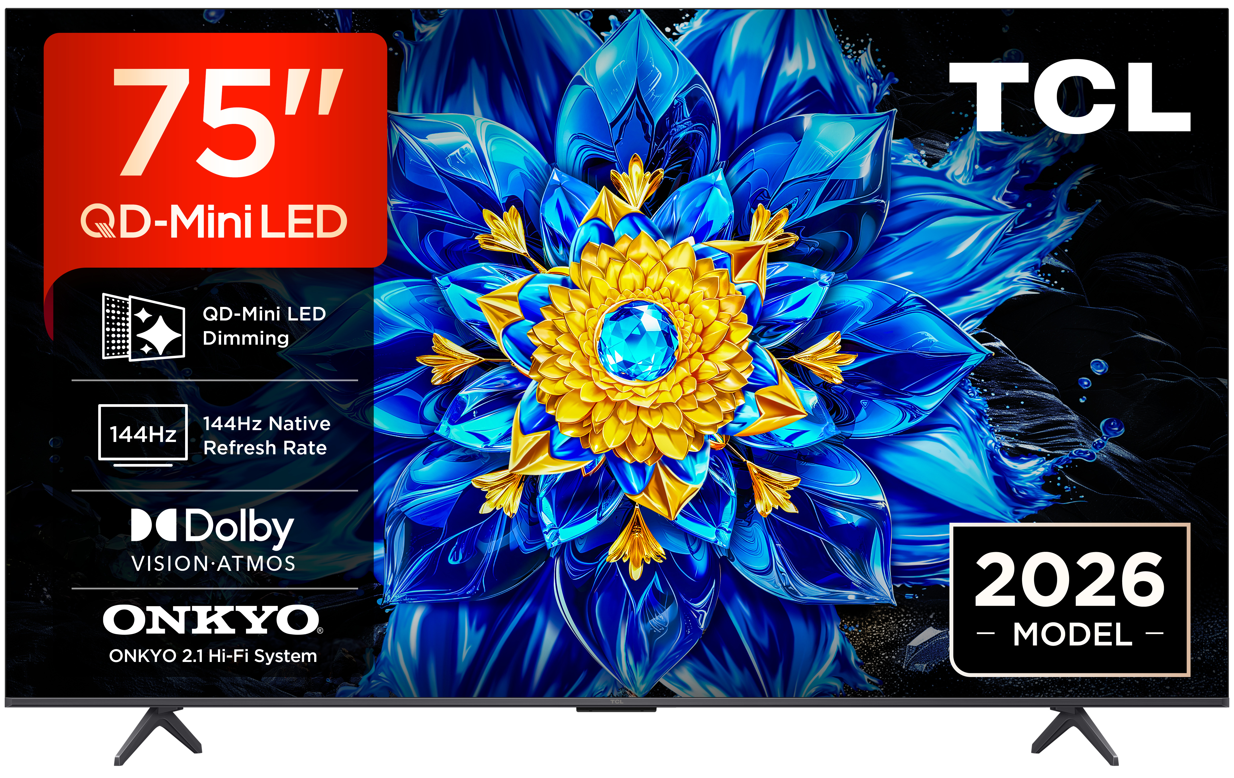 Televizorius TCL 75P8L, 75 ", 4K Ultra HD