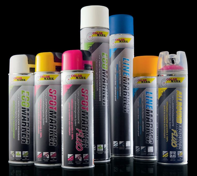 2x COLORMARK SPRAYTOOL Markierungsspray Sprüh Baumarkier Farbe Neonpink 500ml
