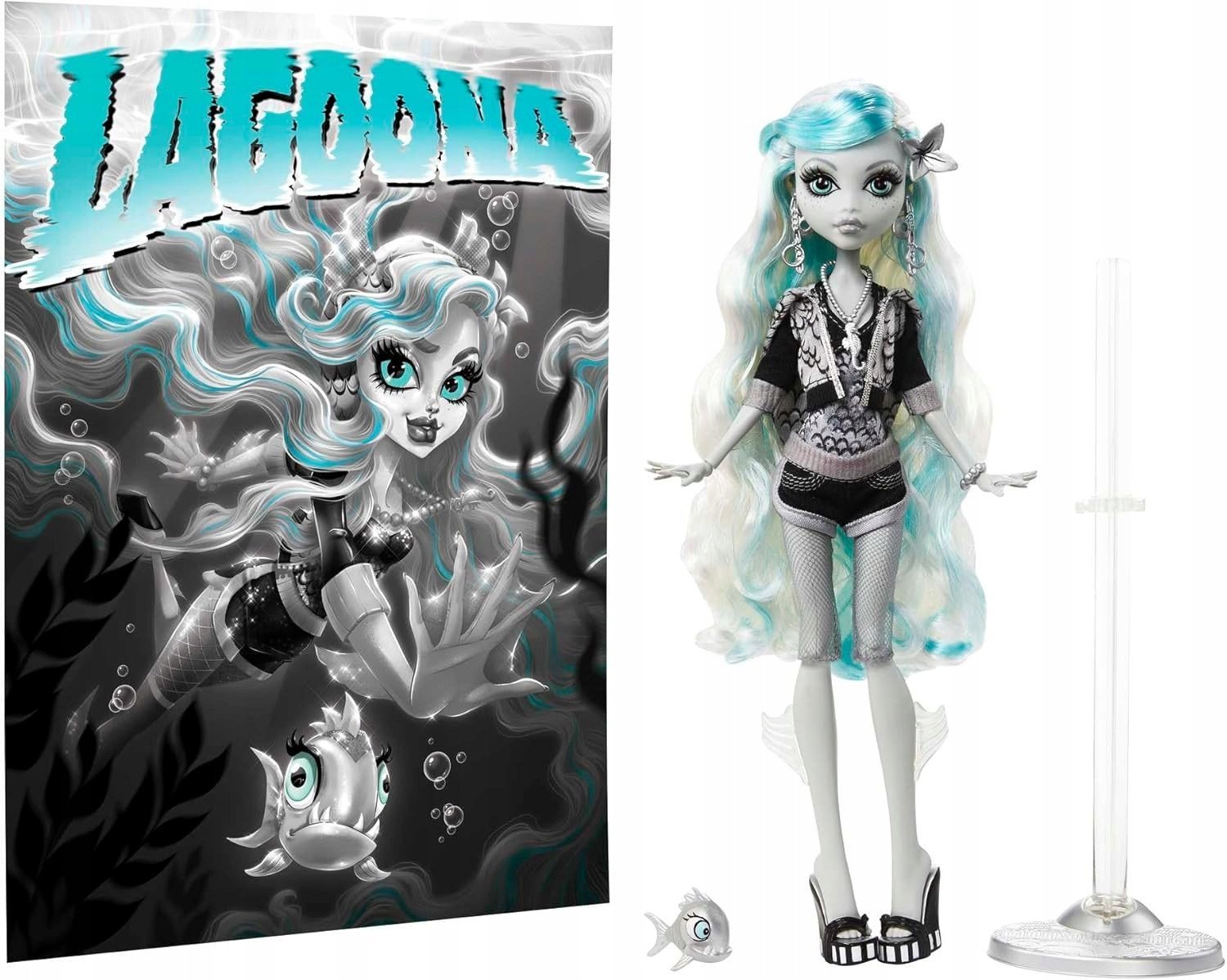 Lėlė su priedais Mattel Monster High Reel Drama Lagoona Blue HKN30